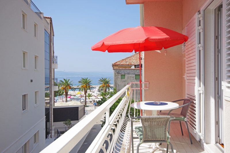 Apartman 4+2 — balkon s pogledom na more